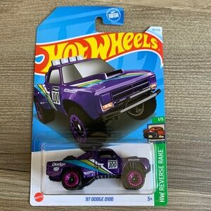 Exclusive Hot Wheels 1987 Dodge D100 Truck Family Dollar 2024 HotWheels 80s Car